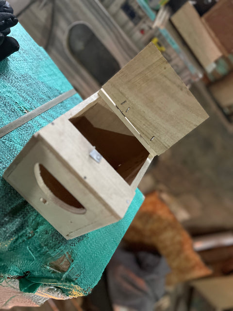 Pack of 5 Breeding box for jawa and finch in mango wood. 8x6x6