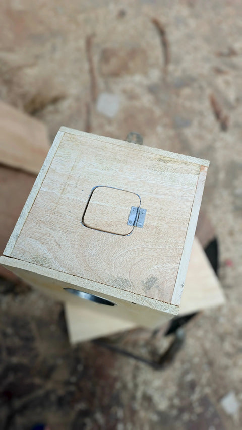 Pack of 5 Breeding Box for Lovebirds 7x8x10 in ( Mango Wood) with ( Double Side Door)