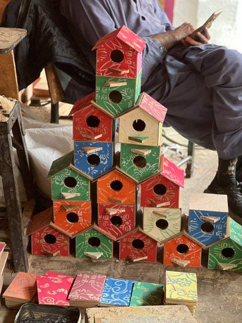 Birds huts sparrow houses Pack of 5(regular)