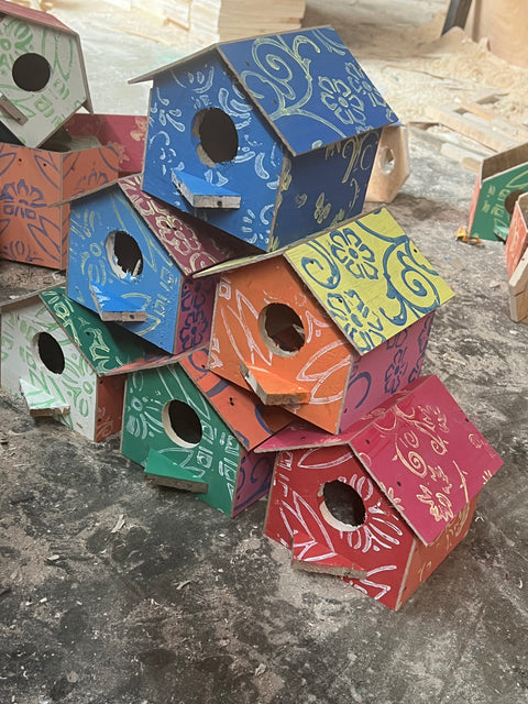 Birds huts sparrow houses Pack of 5(regular)